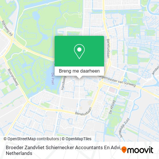 Broeder Zandvliet Schiernecker Accountants En Advi kaart