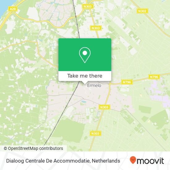 Dialoog Centrale De Accommodatie kaart