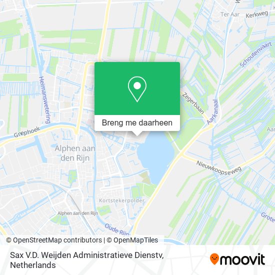 Sax V.D. Weijden Administratieve Dienstv kaart