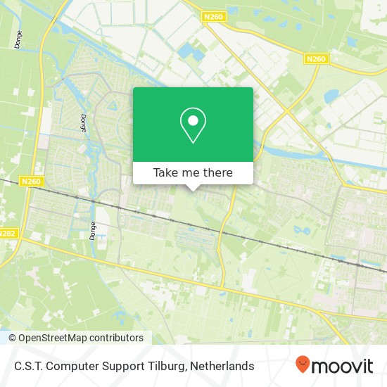 C.S.T. Computer Support Tilburg kaart
