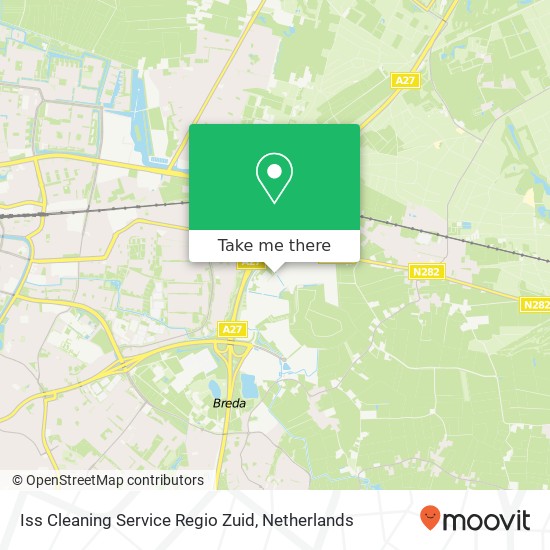 Iss Cleaning Service Regio Zuid kaart