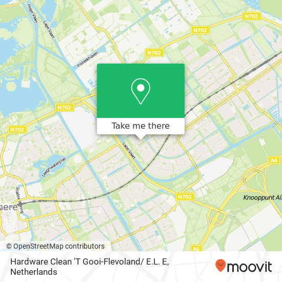 Hardware Clean 'T Gooi-Flevoland/ E.L. E kaart