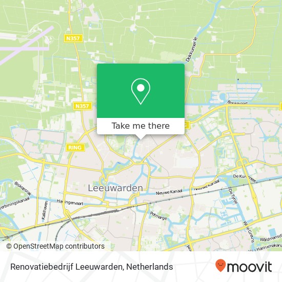 Renovatiebedrijf Leeuwarden kaart