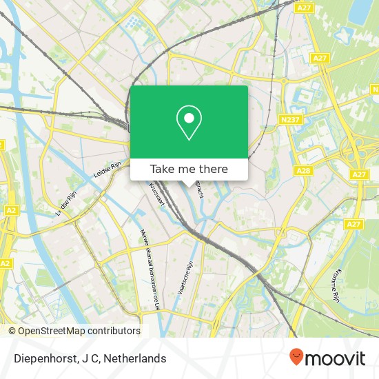 Diepenhorst, J C kaart