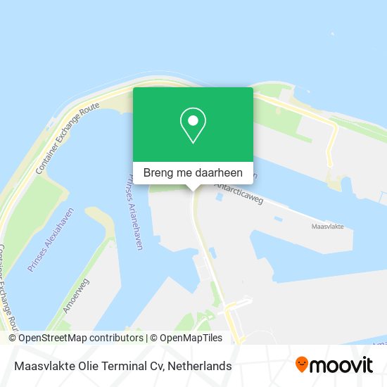 Maasvlakte Olie Terminal Cv kaart