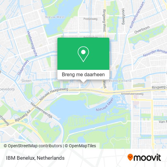 IBM Benelux kaart