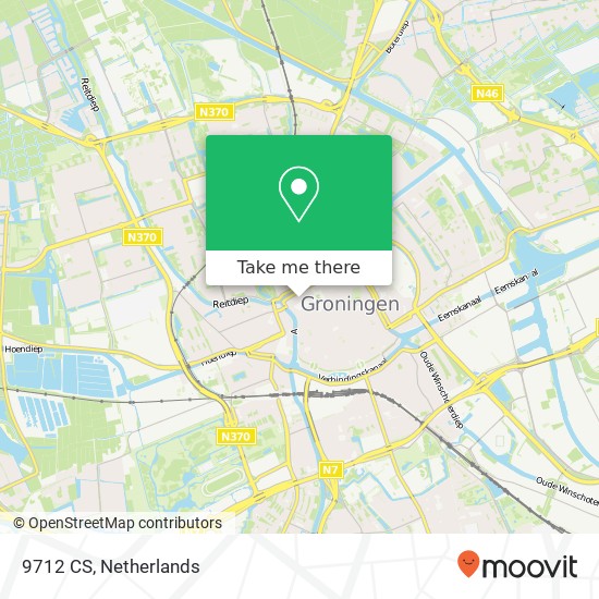 9712 CS, 9712 CS Groningen, Nederland kaart