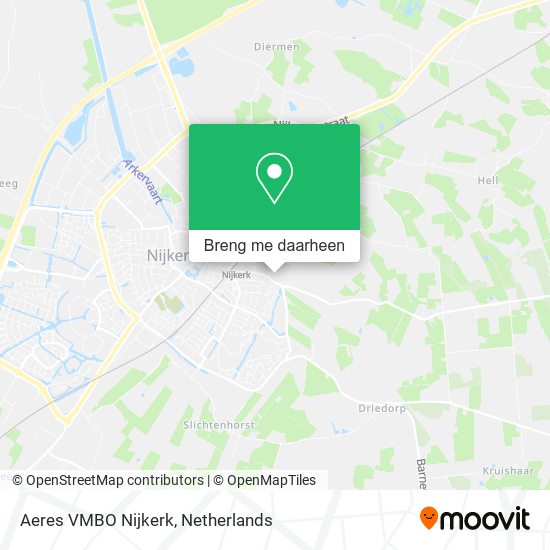 Aeres VMBO Nijkerk kaart