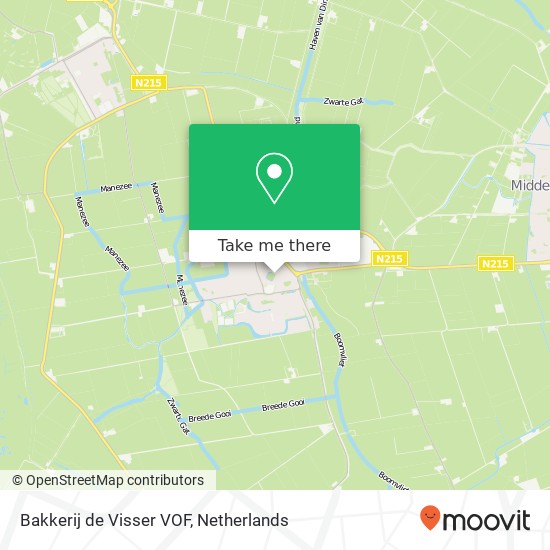 Bakkerij de Visser VOF, Voorstraat 5 kaart