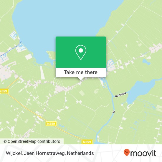 Wijckel, Jeen Hornstraweg kaart