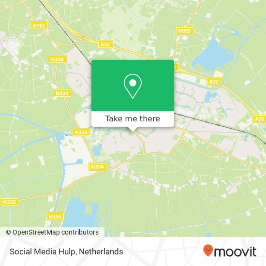 Social Media Hulp, Gasthuislaan 2 kaart