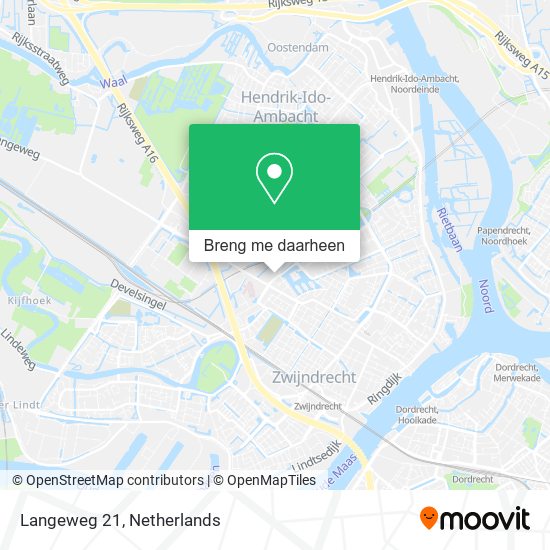 Langeweg 21 kaart