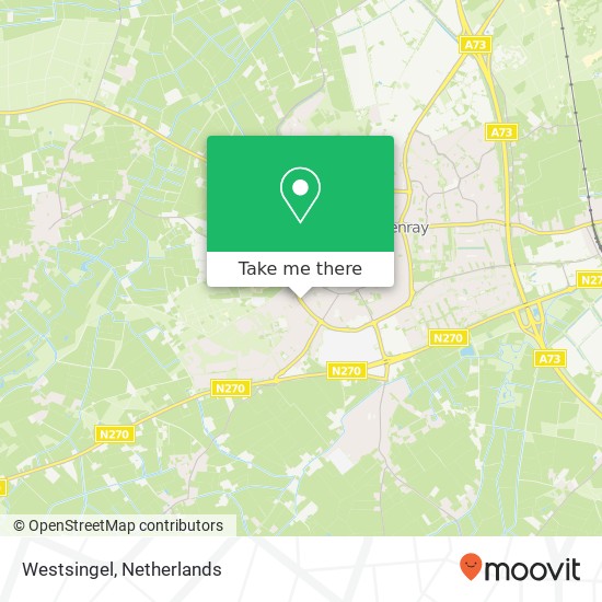 Westsingel, 5801 VD Venray kaart