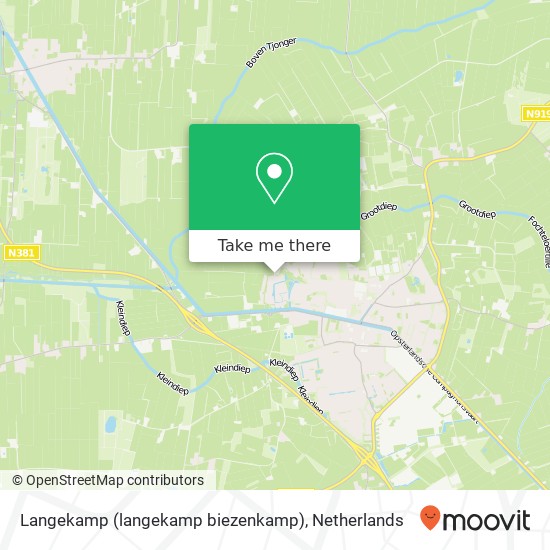 Langekamp (langekamp biezenkamp), 8431 PW Oosterwolde kaart
