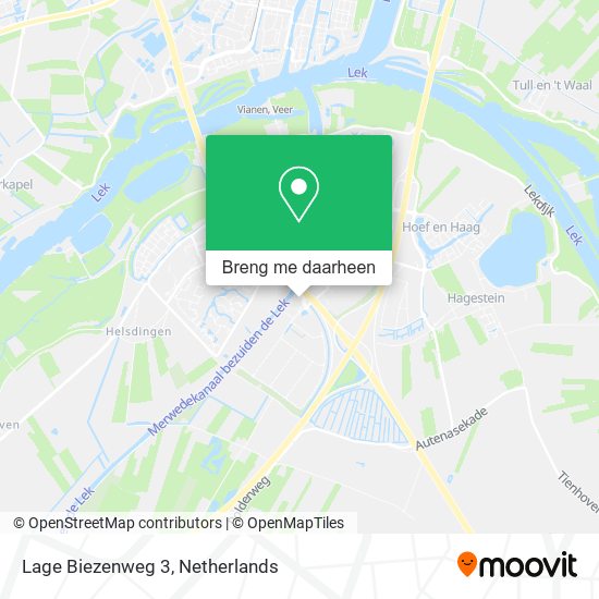 Lage Biezenweg 3 kaart