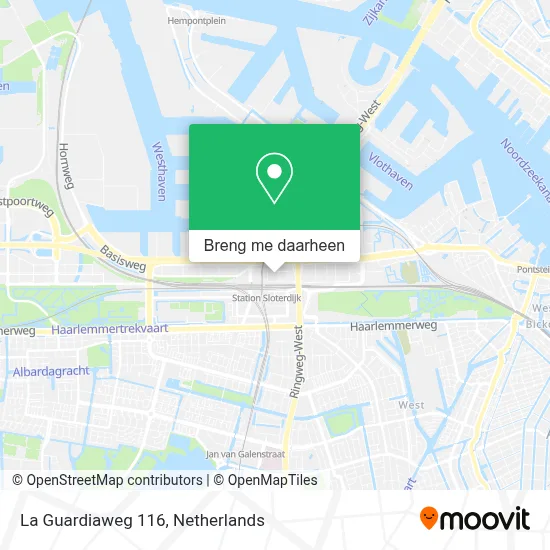 La Guardiaweg 116 kaart