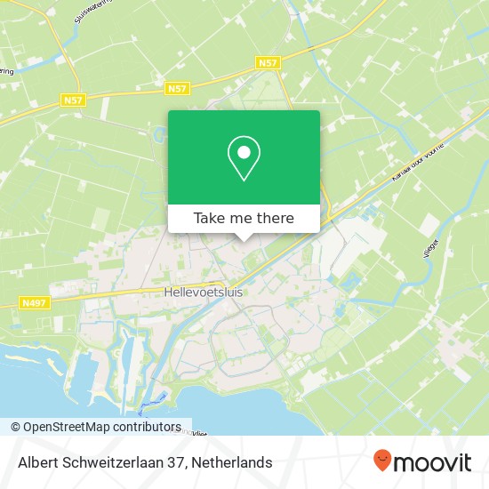 Albert Schweitzerlaan 37, 3223 WE Hellevoetsluis kaart