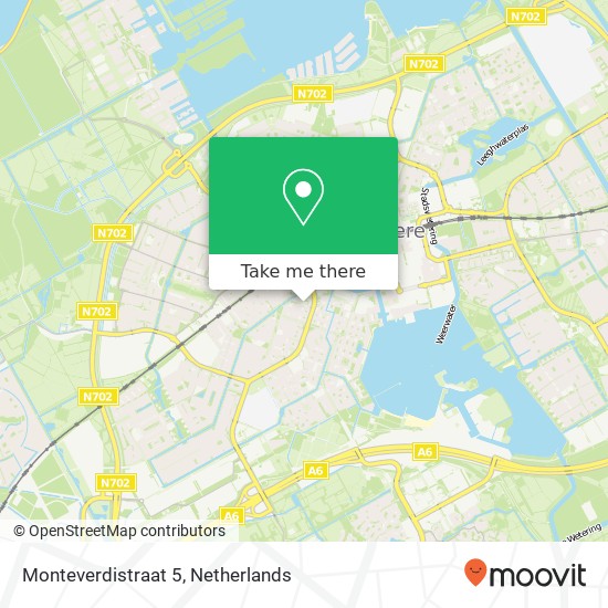 Monteverdistraat 5, Monteverdistraat 5, 1323 AE Almere, Nederland kaart