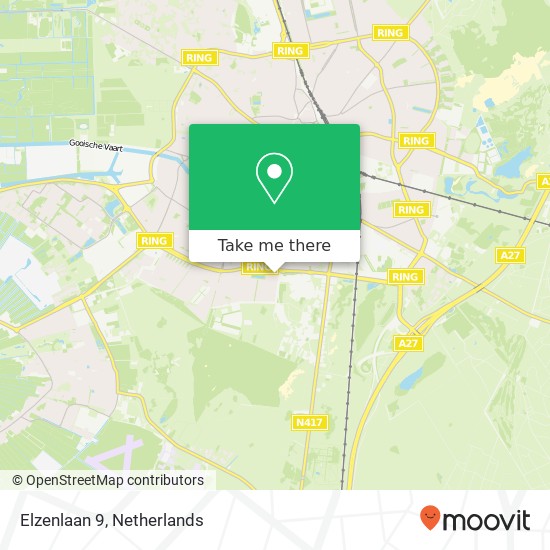 Elzenlaan 9, Elzenlaan 9, 1214 KJ Hilversum, Nederland kaart