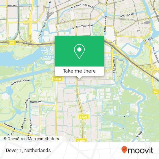 Dever 1, 1082 BJ Amsterdam kaart