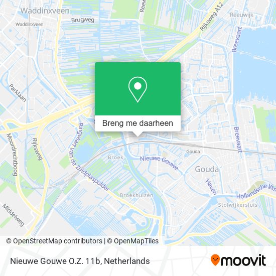 Nieuwe Gouwe O.Z. 11b kaart