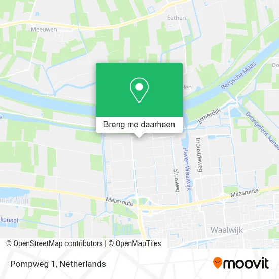 Pompweg 1 kaart
