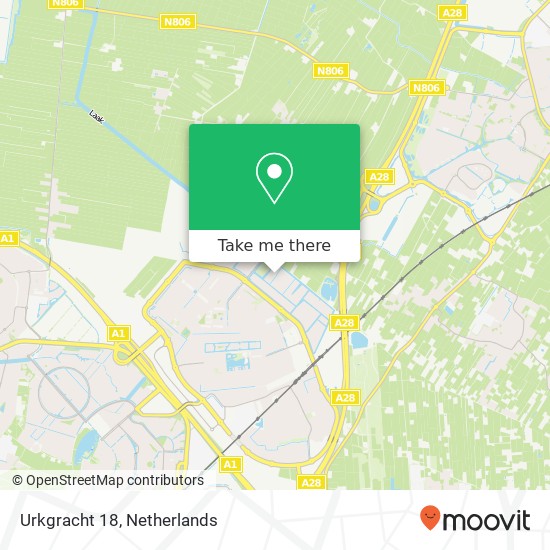 Urkgracht 18, Urkgracht 18, 3826 Amersfoort, Nederland kaart