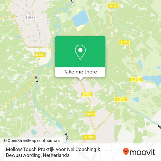 Mellow Touch Praktijk voor Nei Coaching & Bewustwording, Hoofdstraat kaart