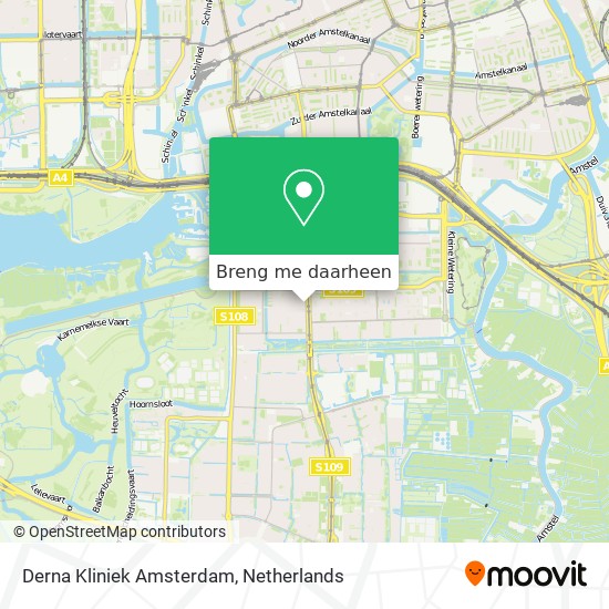 Derna Kliniek Amsterdam kaart