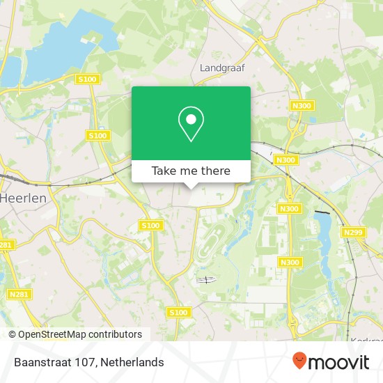 Baanstraat 107, 6372 AE Landgraaf kaart