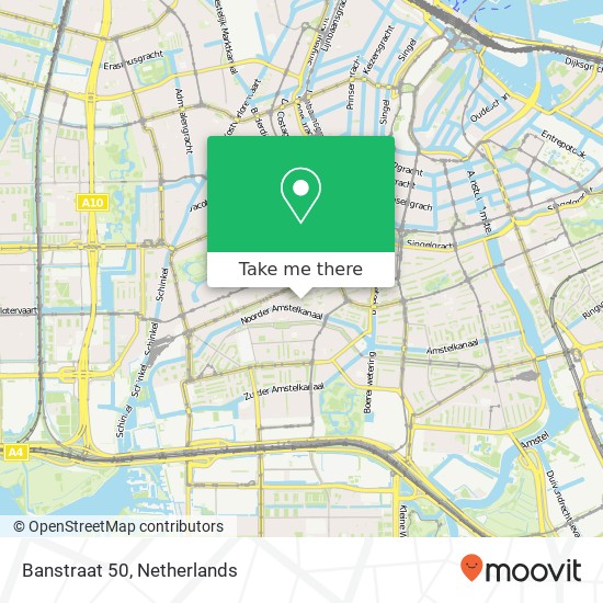Banstraat 50, 1071 KB Amsterdam kaart