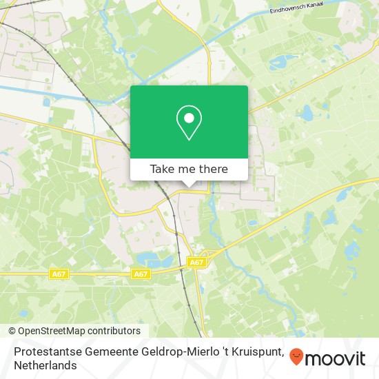 Protestantse Gemeente Geldrop-Mierlo 't Kruispunt kaart
