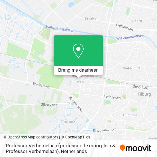 Professor Verbernelaan (professor de moorplein & Professor Verbernelaan) kaart