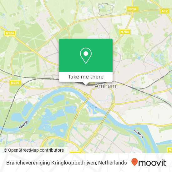 Branchevereniging Kringloopbedrijven, Nieuwe Stationsstraat 10 kaart