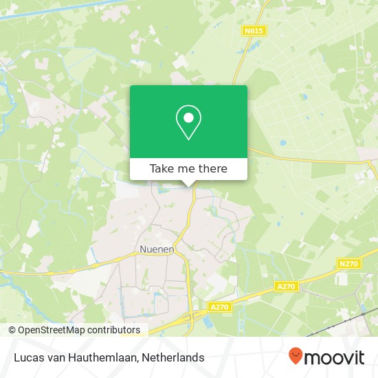 Lucas van Hauthemlaan, 5671 CN Nuenen kaart