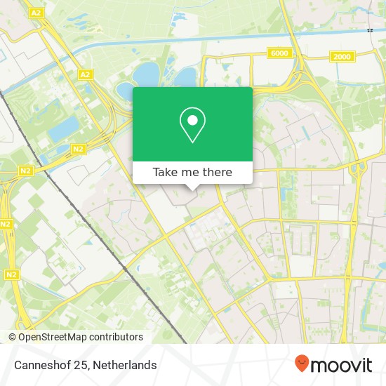 Canneshof 25, 5627 GZ Eindhoven kaart