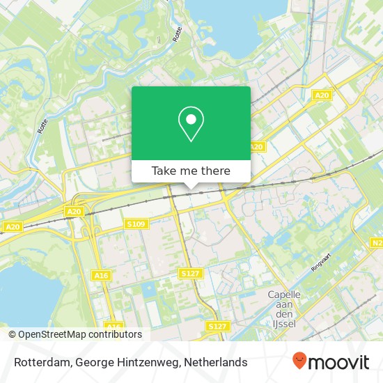Rotterdam, George Hintzenweg kaart