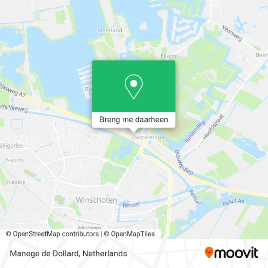 Manege de Dollard kaart