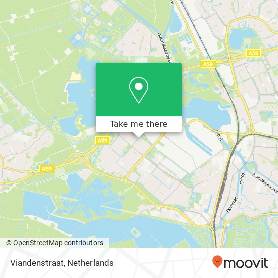Viandenstraat, 5224 's-Hertogenbosch kaart