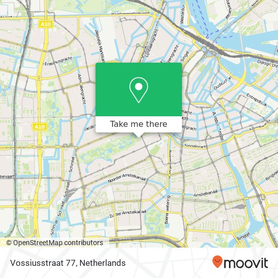 Vossiusstraat 77, 1071 AK Amsterdam kaart