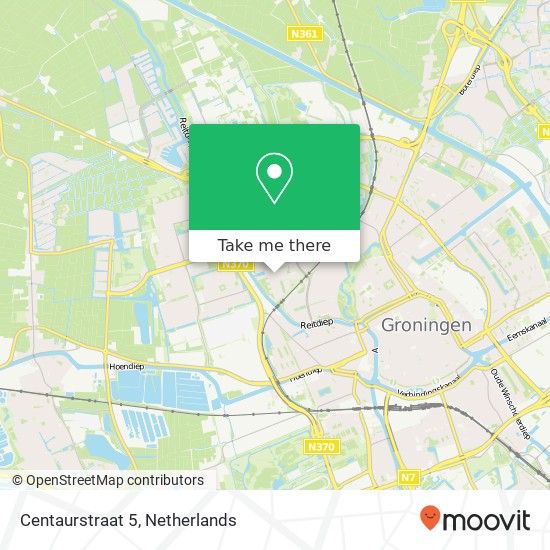Centaurstraat 5, 9742 PM Groningen kaart