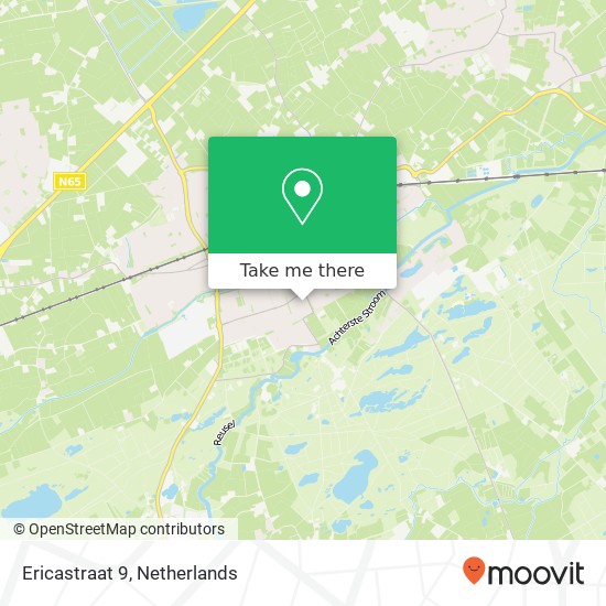 Ericastraat 9, 5062 HN Oisterwijk kaart