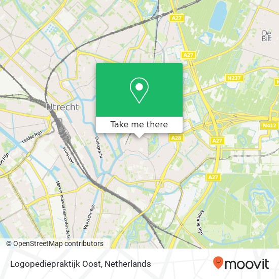 Logopediepraktijk Oost, Bloemstraat 65E kaart