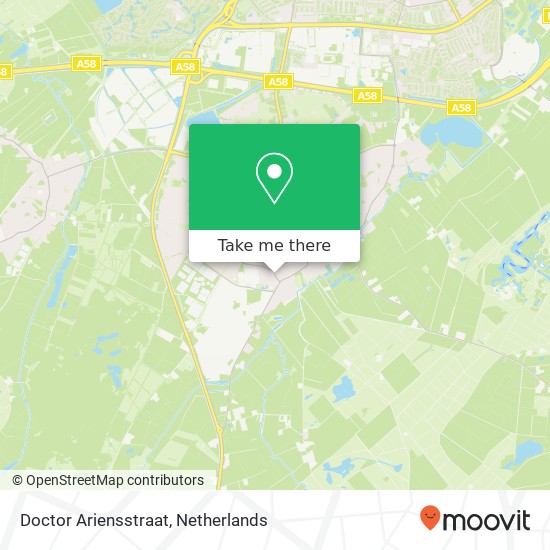 Doctor Ariensstraat, Doctor Ariensstraat, 5051 Goirle, Nederland kaart