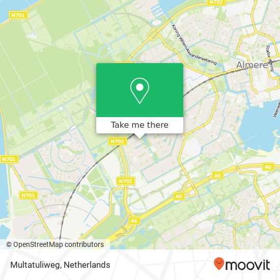 Multatuliweg, 1321 Almere-Stad kaart