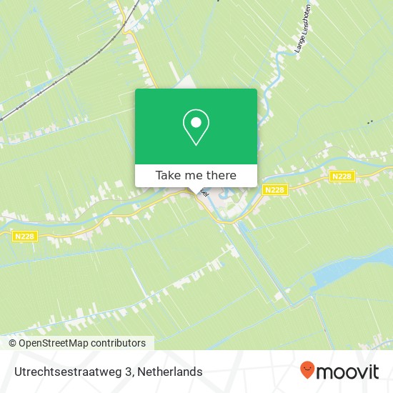 Utrechtsestraatweg 3, 3421 GL Oudewater kaart