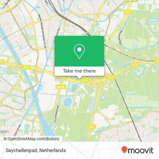 Seychellenpad, 3524 Utrecht kaart