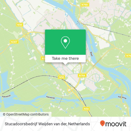 Stucadoorsbedrijf Weijden van der, Luit 51 kaart
