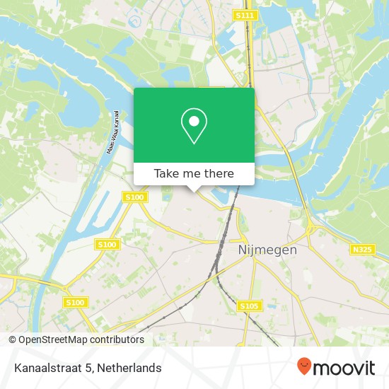 Kanaalstraat 5, 6541 XJ Nijmegen kaart