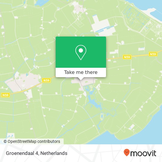 Groenendaal 4, 4307 AM Oosterland kaart